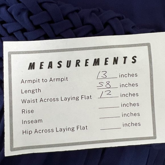 Anthropologie Maeve Womens Yuma Blue Maxi Dress Braided Waist Sleeveless size 2 - Picture 12 of 12